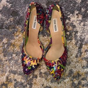 Colorful Steve Madden Jeweled Heels “Galactik”